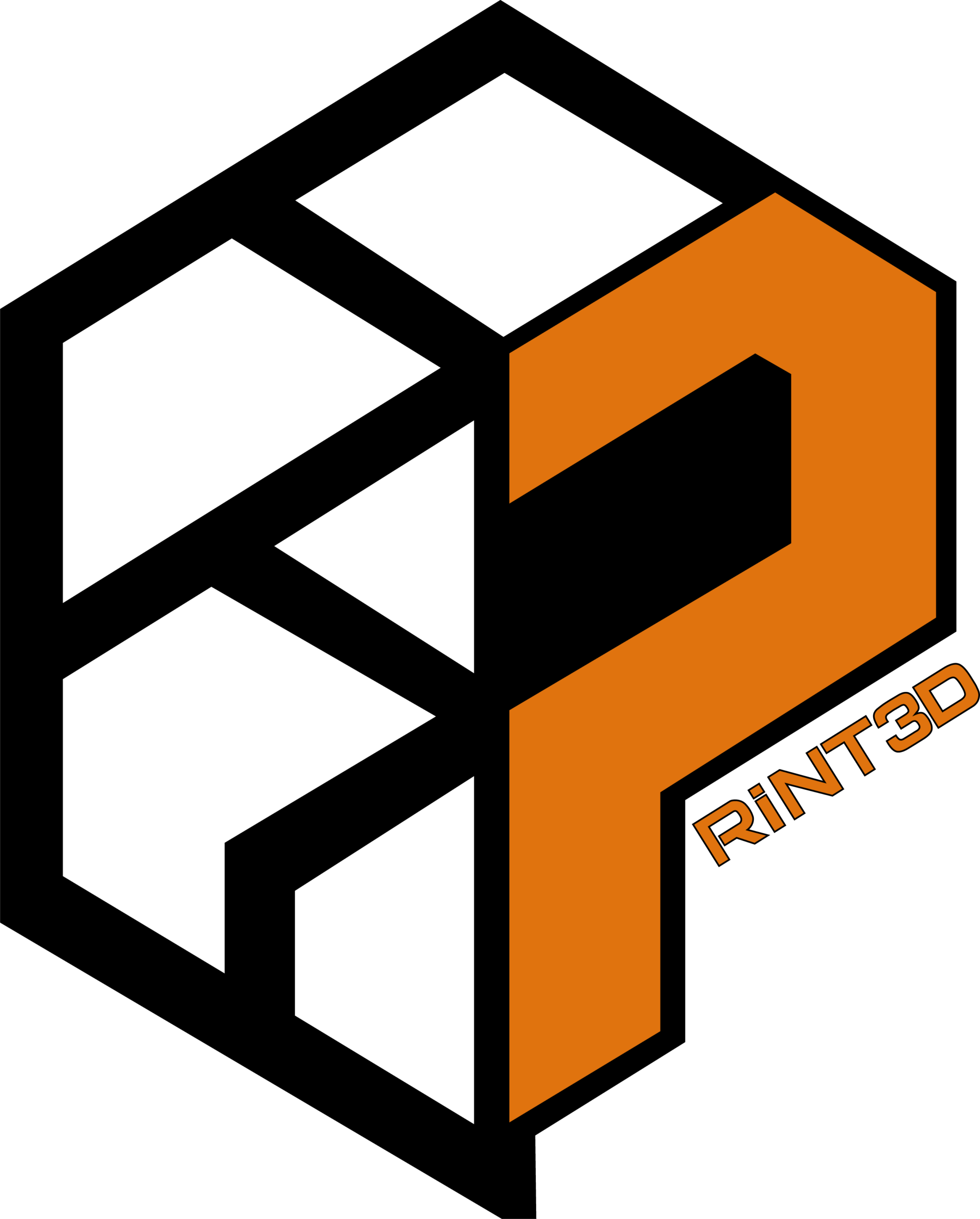 Logo printed